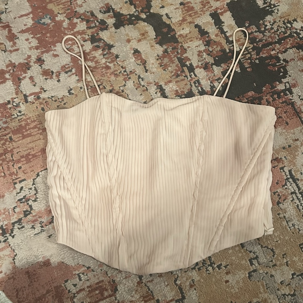 Princess Polly Daintree Plisse Corset Top - Picture 4 of 6